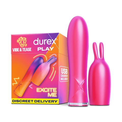 Durex UK Toys VIBE & TEASE ‰ÛÒ 2 in 1 Vibrator and Teaser Tip