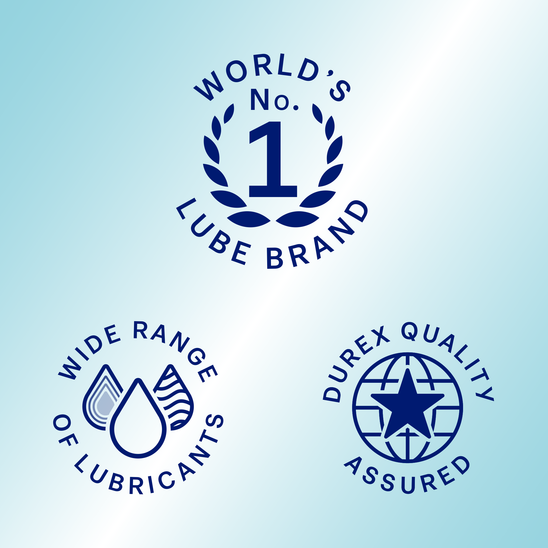 World's no. 1 Lube brand; wide range of lubricants; Durex quality assured