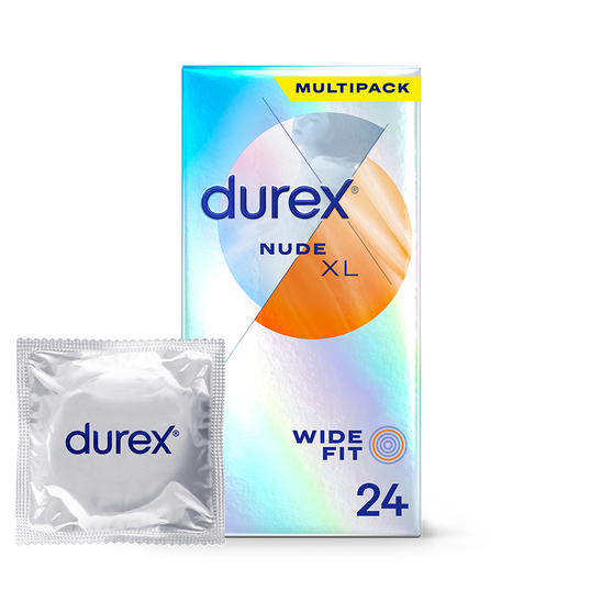 Durex UK Condoms 24 Durex Nude Wide Fit Condoms