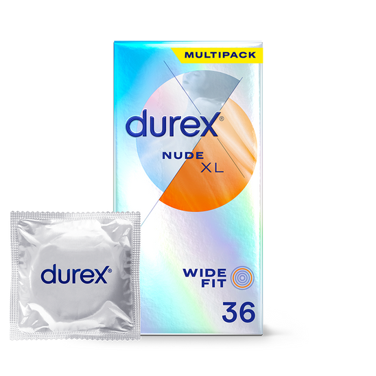 Durex UK Condoms 36 Durex Nude Wide Fit Condoms