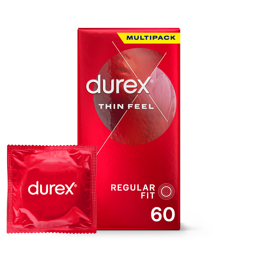 Durex UK Condoms 60 Thin Feel Regular