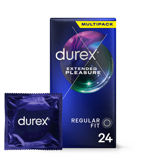 Durex UK Condoms Durex Extended Pleasure Regular Fit Condoms 24 pack