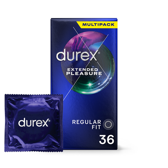 Durex UK Condoms Durex Extended Pleasure Regular Fit Condoms 36 pack