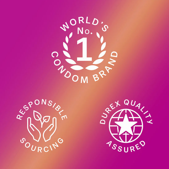 World's no. 1 condom brand; responsible sourcing; Durex quality assured