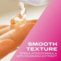 Smooth texture stimulating formula with guarana extract