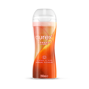Durex UK Lube Durex 2 in 1 Ylang Ylang Sensual Massage Water Based Lube 200ml
