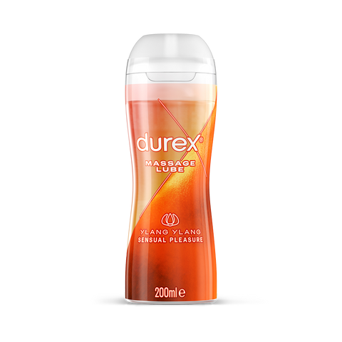Durex UK Lube Durex 2 in 1 Ylang Ylang Sensual Massage Water Based Lube 200ml