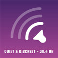 Quiet & discreet = 30.4 DB