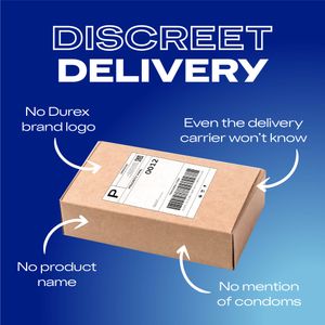 Discreet Delivery - No Durex brand logo, no product name, no mention of condoms