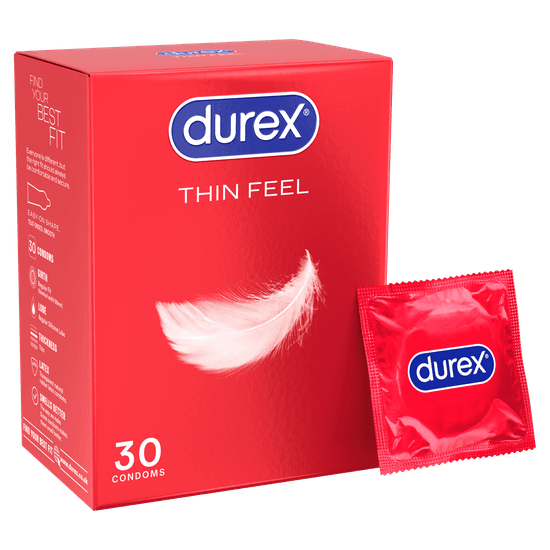 Durex Thin Feel Regular Condoms 30 pack