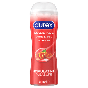 Durex 2 in 1 Stimulating Guarana Massage Water Based Lube 200ml