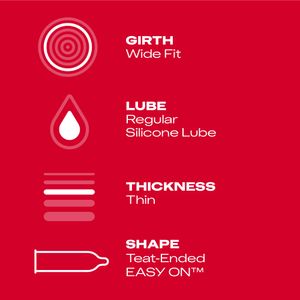 Durex Thin Feel Wide Fit Condoms