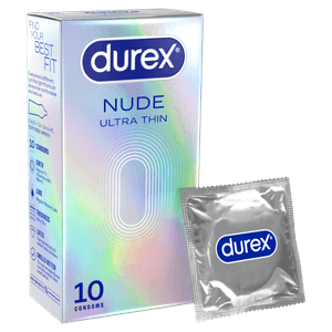 Durex Nude Ultra Thin Regular Fit Condoms 10 pack