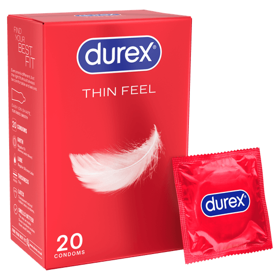 Durex Thin Feel Regular Condoms 20 pack