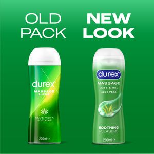 Durex 2 in 1 Soothing Aloe Vera Massage Water Based Lube 200 ml