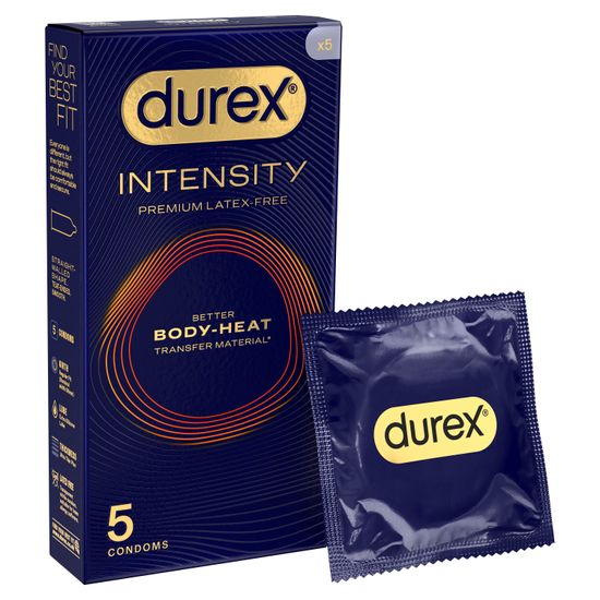 Durex UK Intensity Condoms Regular Fit 5 Pack