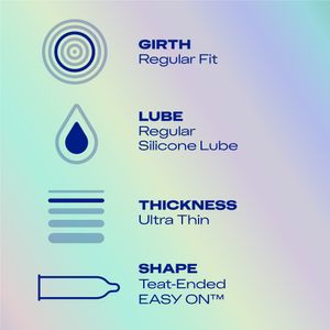 Durex Nude Ultra Thin Regular Fit Condoms