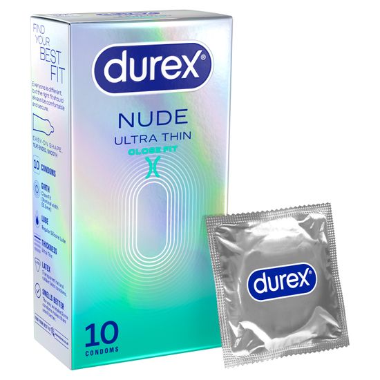 Durex Nude Ultra Thin Close Fit Condoms 10 pack