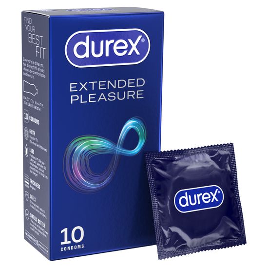 Durex Extended Pleasure Regular Fit Condoms 10 pack