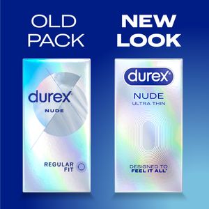 Durex Nude Ultra Thin Regular Fit Condoms